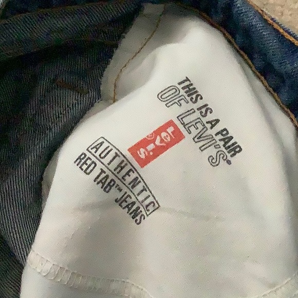 Vintage 1998 Levi’s 505 Regular Fit Straight Leg Zip Fly Jeans / 33 X 32 - Picture 5 of 7